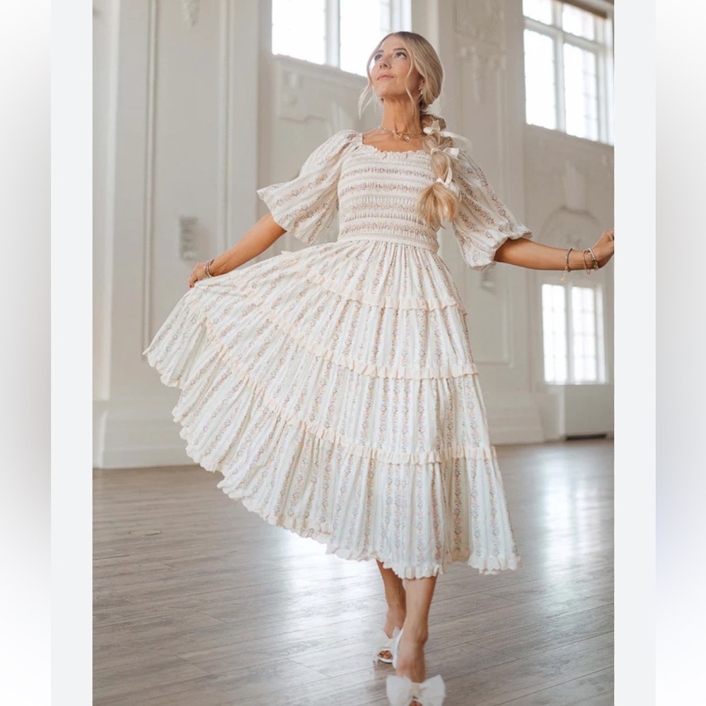 Ivy City Co Cream Roselyn dress